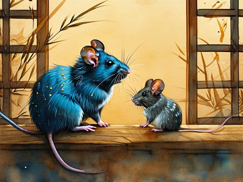 属鼠蓝和属鼠灰作品插图