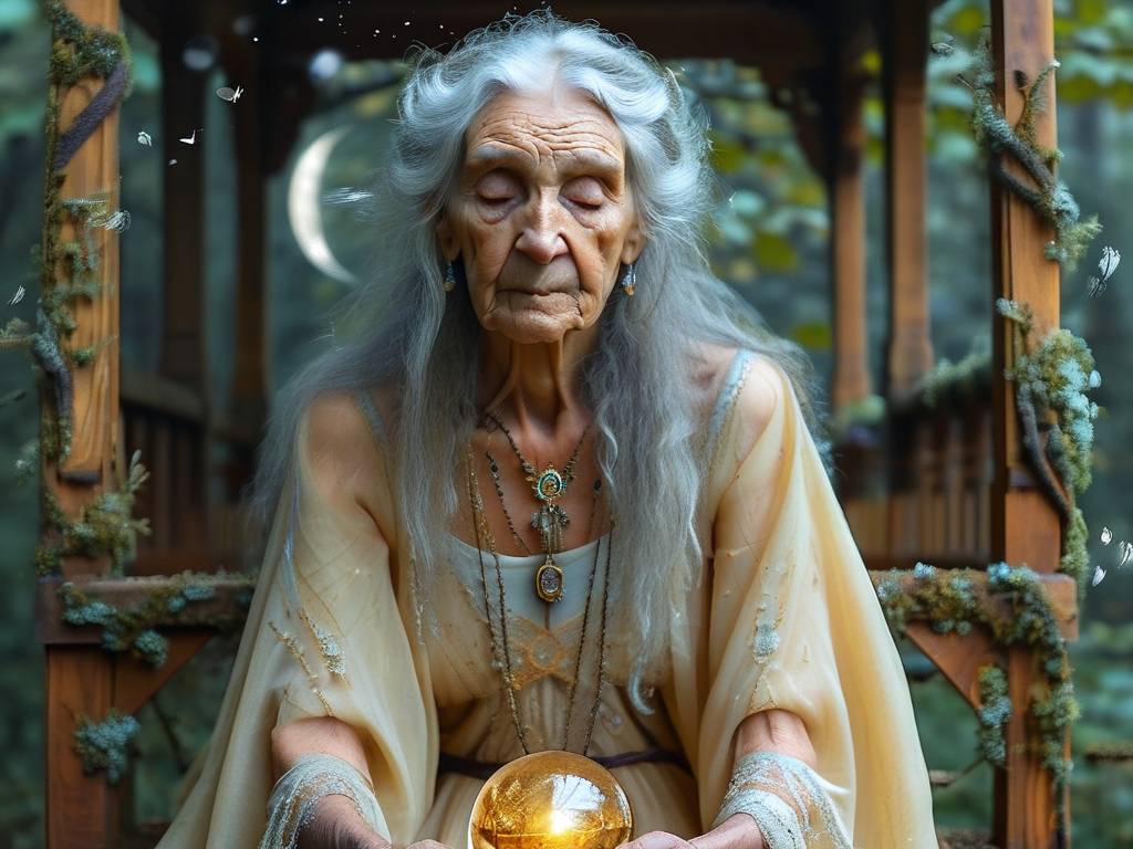 梦见神婆给自己算命说我有福气