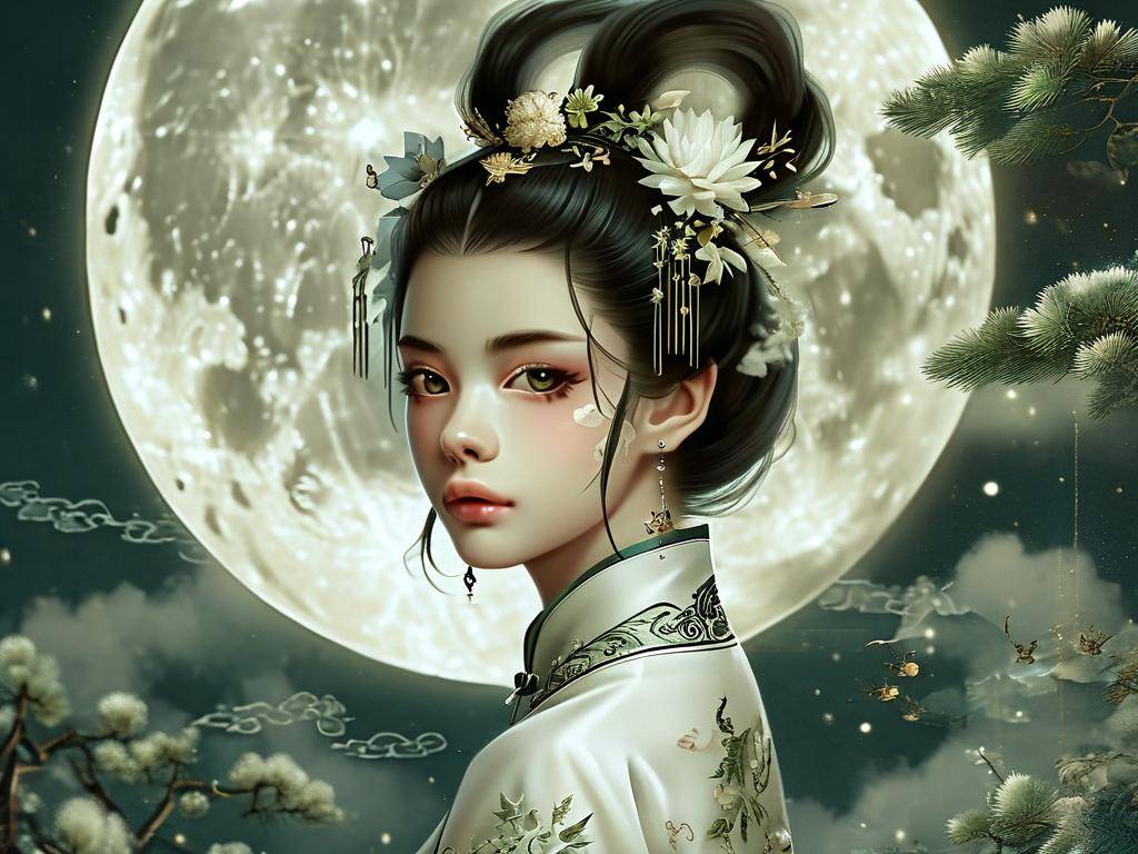 怎么画12星座动漫古风少女(1)