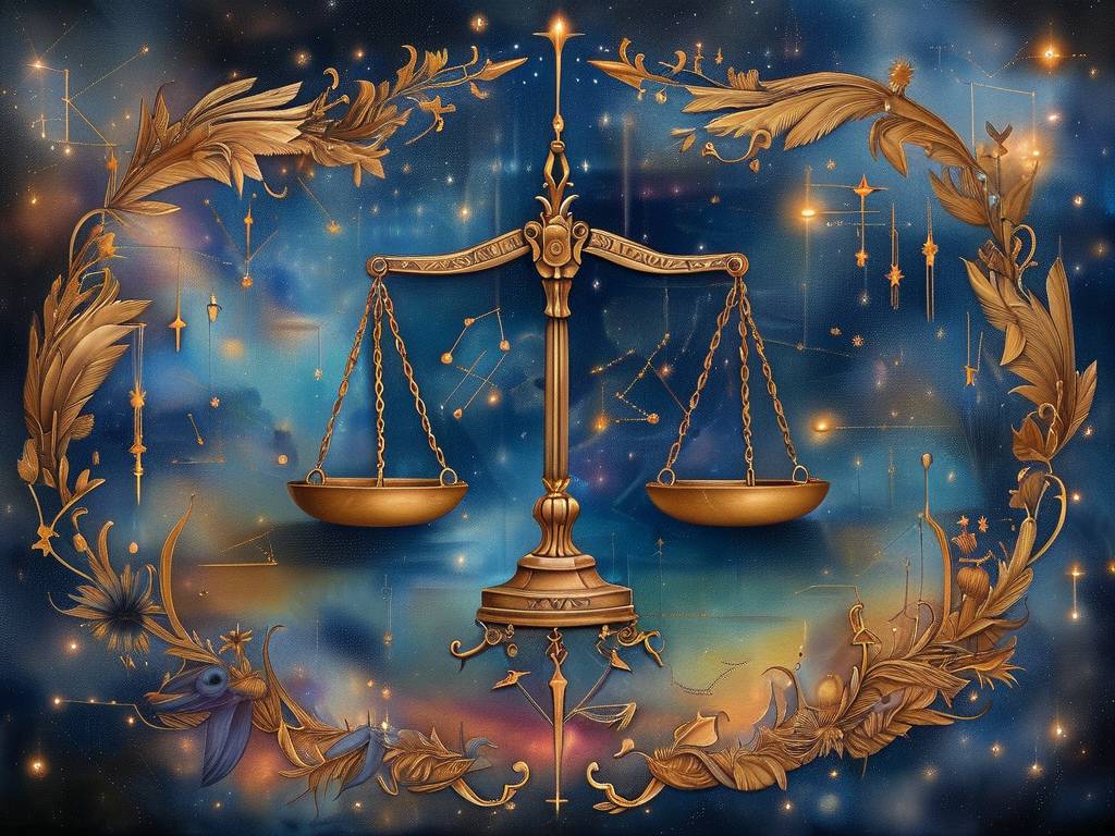 天秤座星象图纹身