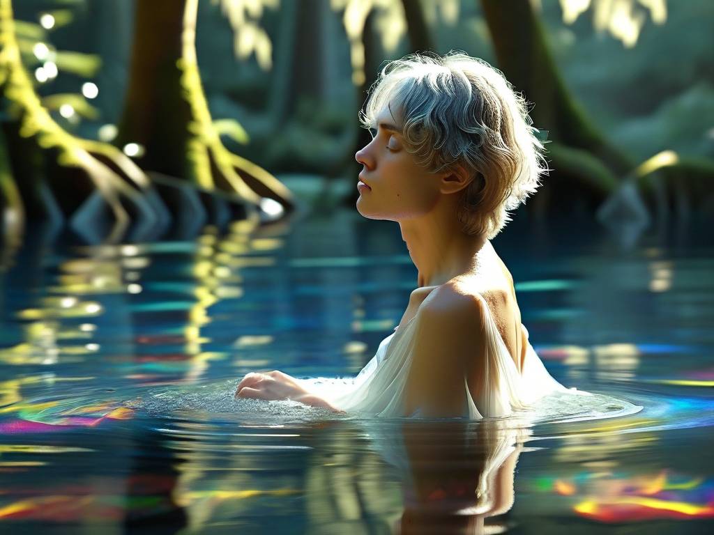 梦见水池洗澡(1)