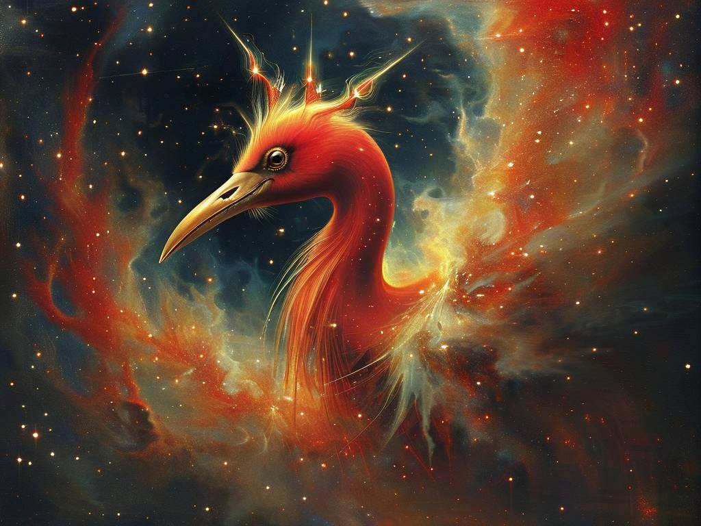 天蝎座的明显标志是位于南部天空上方的一颗火红的亮星(1)