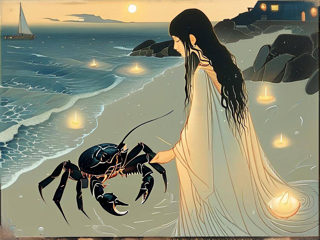 一步一步教我画巨蟹座的少女(1)