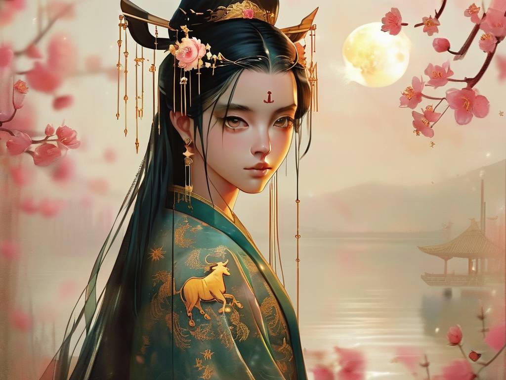 金牛星座动漫古风少女