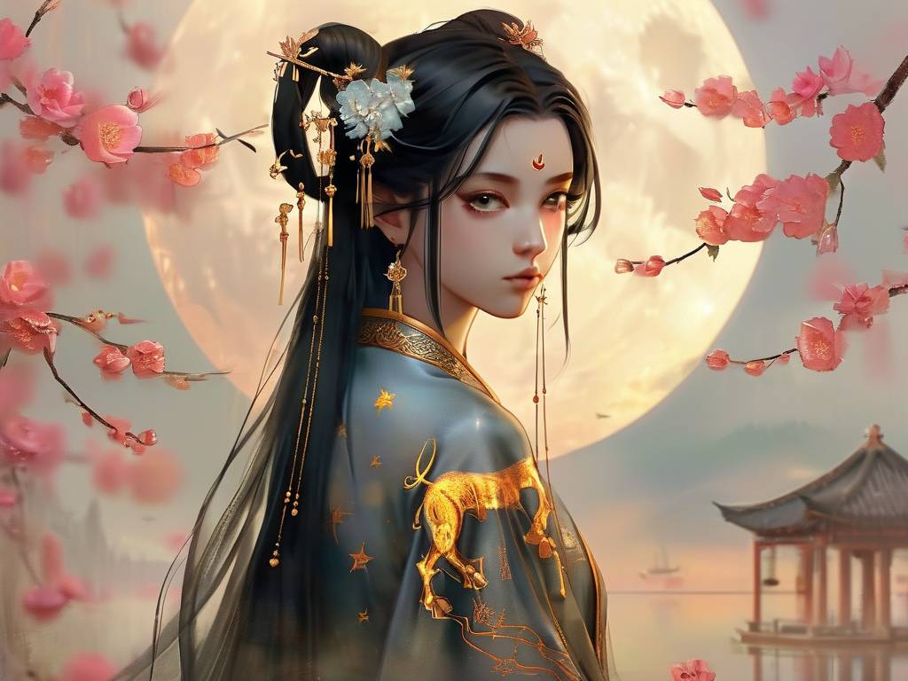 金牛星座动漫古风少女