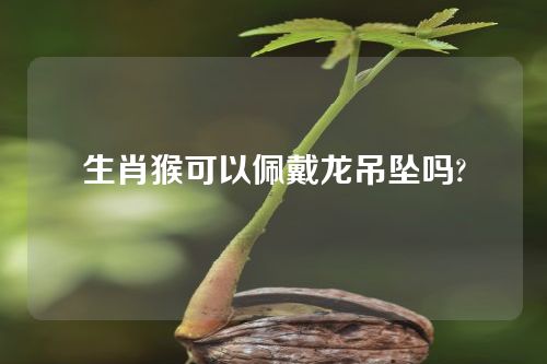生肖猴可以佩戴龙吊坠吗?